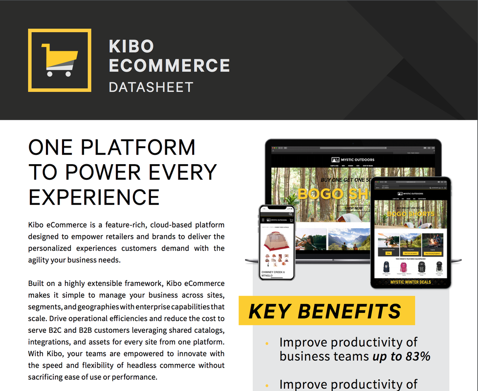 Kibo eCommerce Datasheet